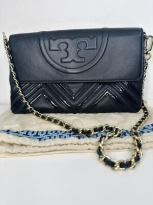 Bolsa cruzada de piel Tory Burch
