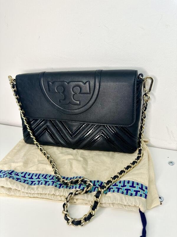 Bolsa cruzada de piel Tory Burch
