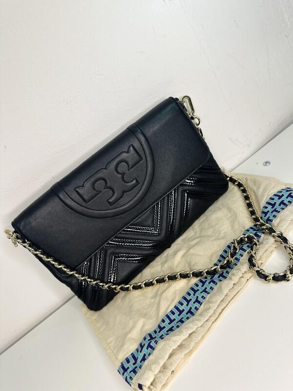 Bolsa cruzada de piel Tory Burch